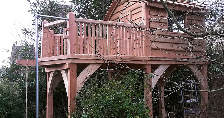 bespoke timber palyhouse in beaminster dorset